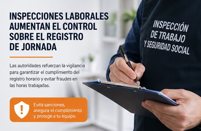 Inspecciones laborales aumentan el control sobre el registro de jornada 